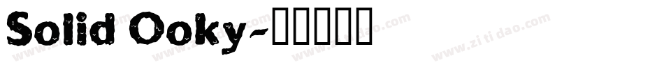 Solid Ooky字体转换